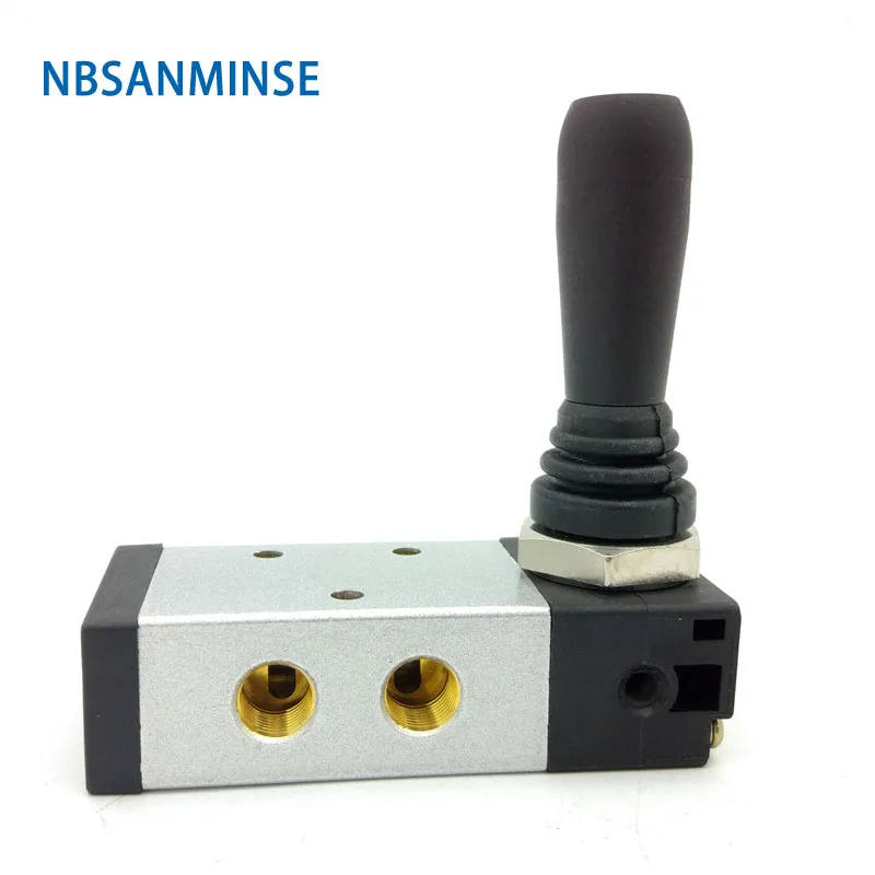

4H Series Hand Pull Valve Two Position / Three Position Five May Hand Pull Valve Pneumatic Solenoid Valve Sanmin