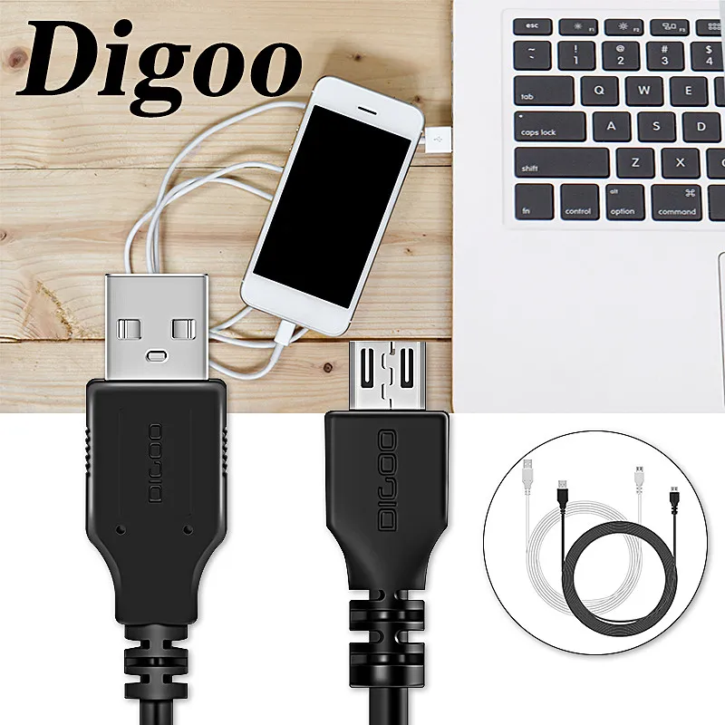 DIGOO DG-BB-13 МВт 9.99ft 3 метра длиной Micro USB прочный зарядный кабель питания для IP камеры устройства