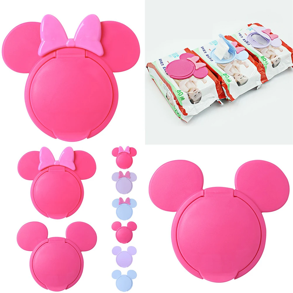 

Cute Infant Baby Wet Wipes Cover Cute Reusable Flip Mount Lid for Wet Paper Tissue Box Wet Wipes Covers
