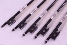 Новый 5pcs Топ класса черный углеродного волокна 4/4 скрипка бант прямой Цвет #R82
