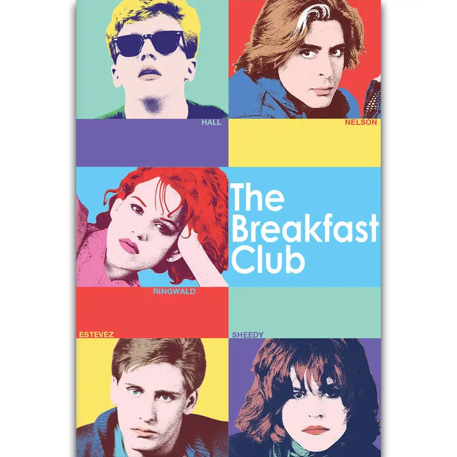

S2405 The Breakfast Club Retro Vintage Movie Wall Art Painting Print On Silk Canvas Poster Home Decoration