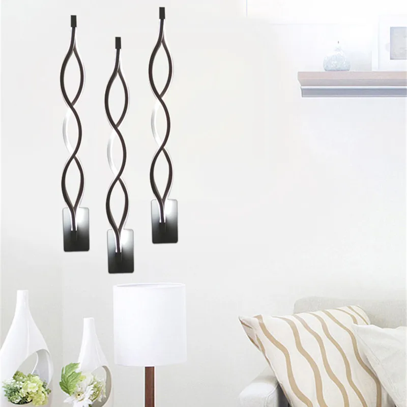LED Wave wall lamp modern style lights (15)