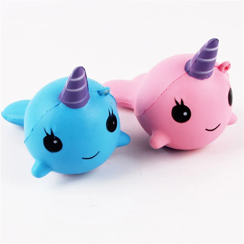 

Squishy Kawaii Cute Unicorn Whale Squishy Slow Rising Soft Squeeze Fun Decompression Kids Toys Phone Straps Children's Toy Gift