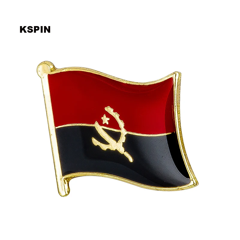

Angola flag pin lapel pin badge 10pcs a lot Brooch Icons KS-0015