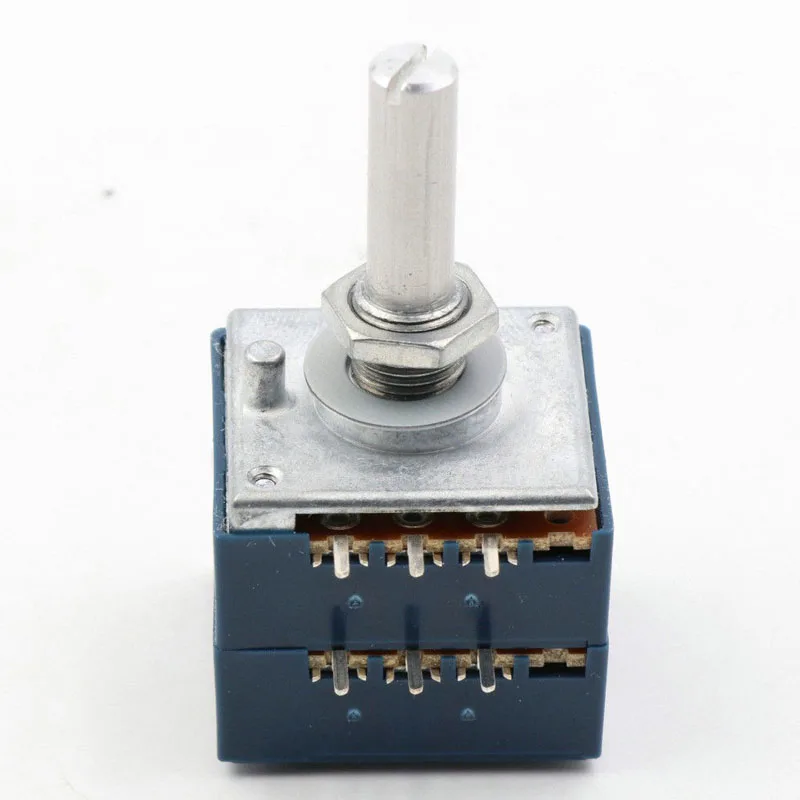 

2PCS Japan ALPS 10K 20K 50K 100K 250K RK27 double volume potentiometer ,The default send 50K