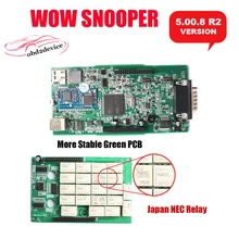 2018nec WOW snooper с Bluetooth Вюрт 5.008 R2 WOW snooper лучше, чем TCS CDP Pro Plus mvdiag для автомобилей и грузовик инструменту диагностики