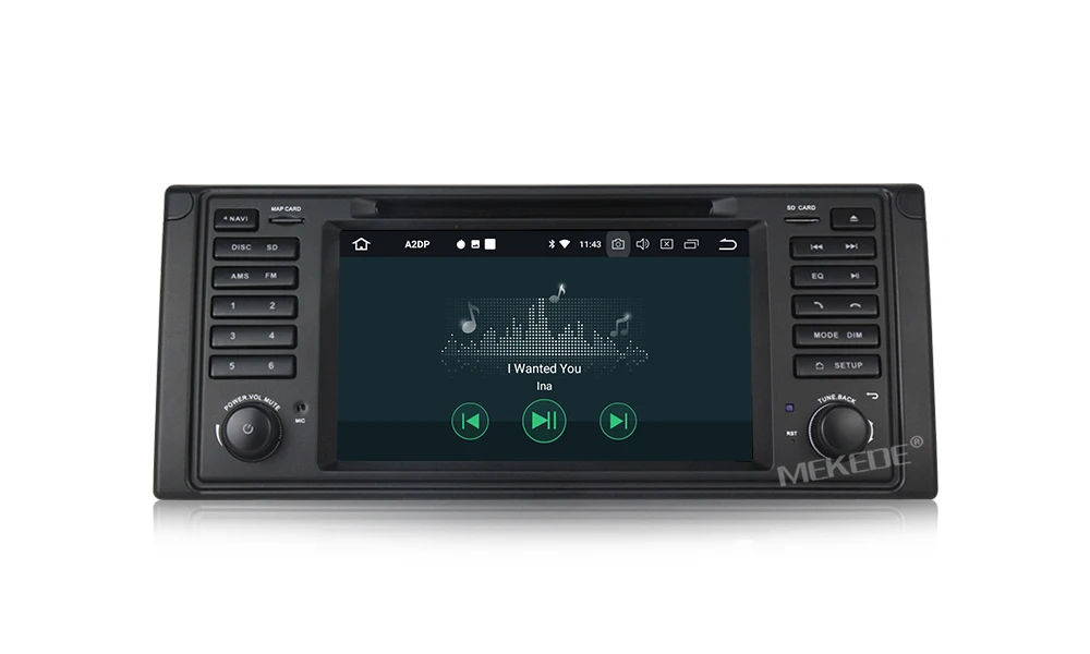 Sale MEKEDE Car Multimedia player GPS Android 8.0 Car Radio 1 Din For BMW/E53/X5/E39 Canbus Rear View Camera Microphone USB DVR Wifi 13