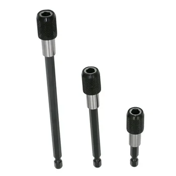

3pcs 1/4 Hex Shank Quick Release Electric Drill Magnetic Screwdriver Bit Holder 60mm100mm150mm Quick Change Shank Tool
