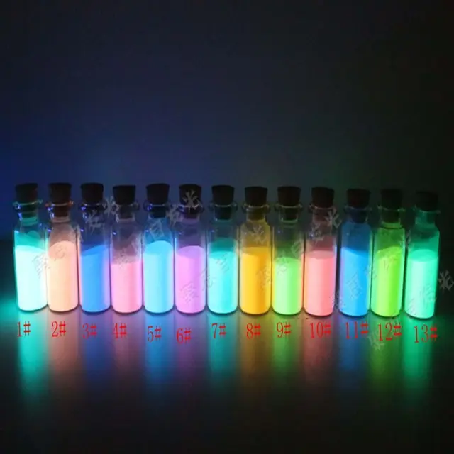 Luminous powder Glow in the Dark Powder fluorescent powder DIY materials Nail Glitter pigment