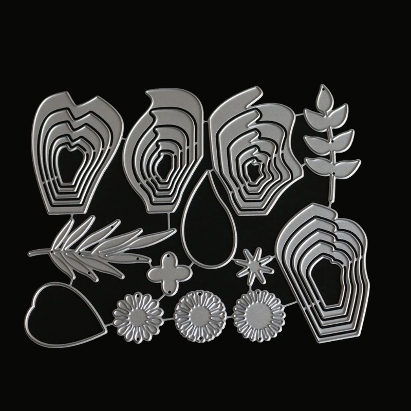 Leaf Cutting Dies Stencil DIY Scrapbooking Photo Album Card Embossing