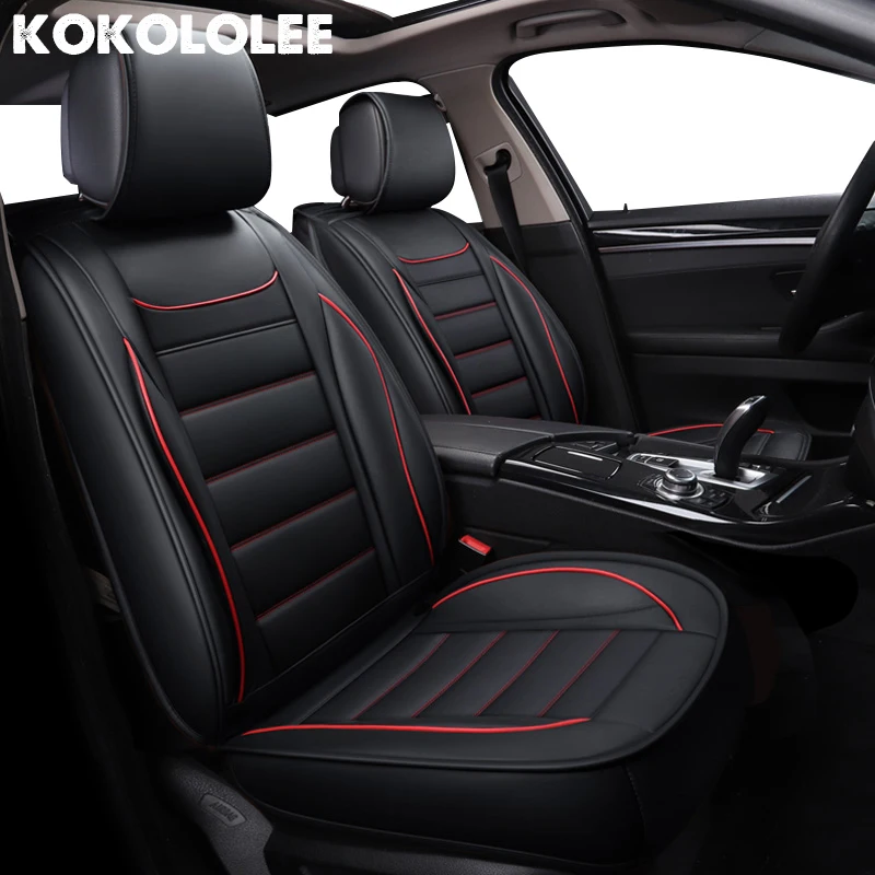 Чехлы для автомобильных сидений из искусственной кожи lada renault duster suzuki peugeot 407 toyota