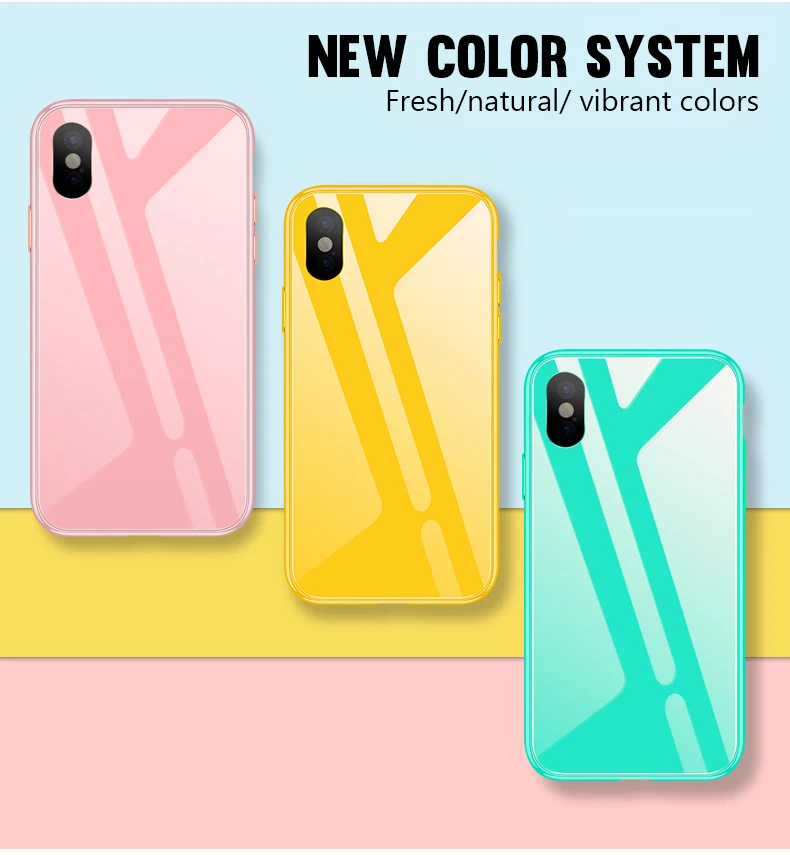 Candy Color Tempered Glass Case For Huawei Honor 10i 20i 8X 8C P20 Pro P30 Lite P Smart Y7 Y9 Mate 20 Lite Nova 3i 4 Cover