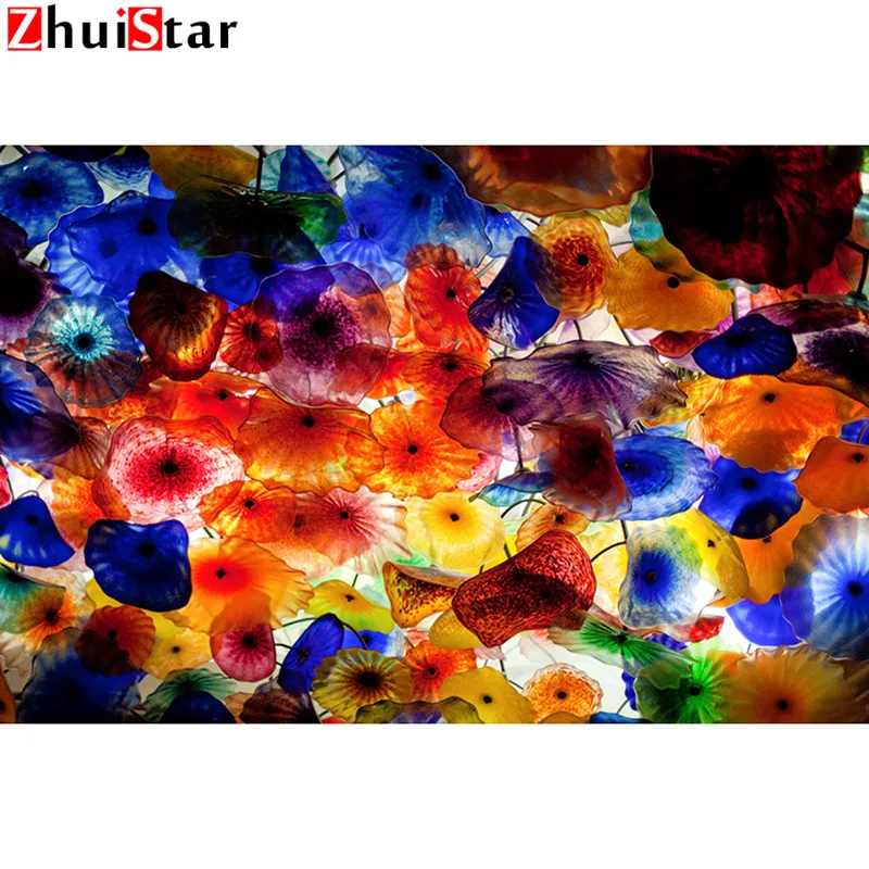 

DIY алмазная живопись фото на заказ Цветной Медузы алмазов картина Полный Круглый/площадь дрель со стразами Стразы Вышивка LWR