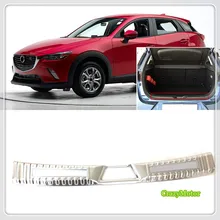 Для Mazda CX-3 CX3 внутренняя Автомобиль Стайлинг нержавеющей Задний бампер багажник Fender Подоконник пластины протектор гвардии чехлы для мангала 1
