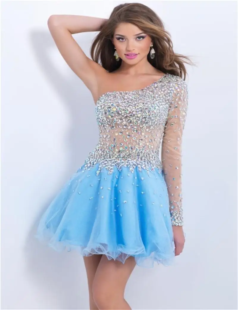 Compare Prices on Light Blue Cocktail Dresses Online Shopping/Buy Low
