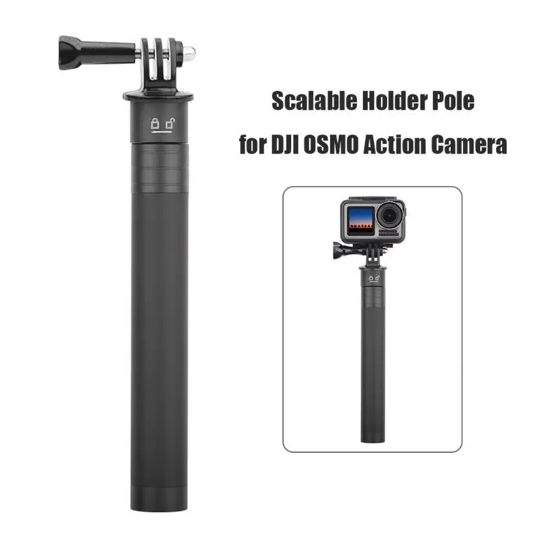 ALLOYSEED Extension Rod Selfie Stick Scalable Pole Accessories For DJI OSMO Pocket Handheld Gimbal Action Camera Zhiyun Smooth 4