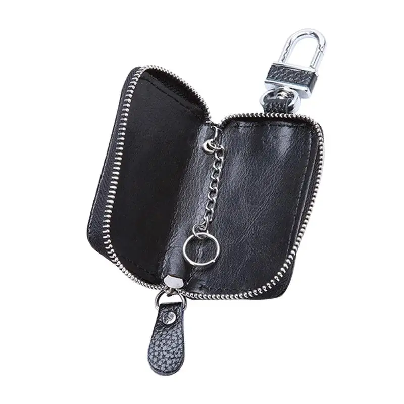 Auto Car Key Leather Case Pouch Remote Keychain Key Bag Holder ...