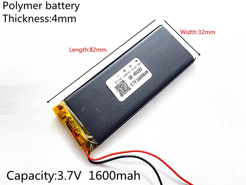 403282 1600mah 3,7 V литий-полимерная аккумуляторная батарея для Goophone I5 Y5 V5 клон iPhone