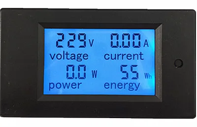 Точный счетчик энергии напряжение тока мощность 80-260 В/20A AC Вольтметр Амперметр Синяя подсветка сигнализация перегрузки функция для внутреннего