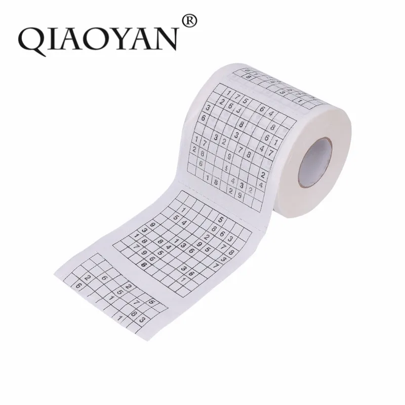 Aliexpress Buy Durable Sudoku Su Printed Tissue Paper Toilet Roll 