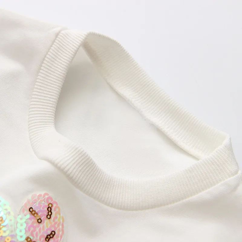 Mudkingdom/Одежда для девочек; пуловер; топы с длинными расклешенными рукавами; Одежда для девочек в стиле пэчворк с блестками и изображением Кита