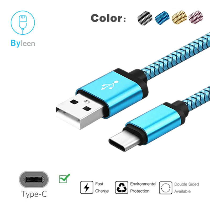 2.4A الهاتف المحمول USB C نوع C شاحن بطارية كابل لسامسونج هواوي الشرف Xiaomi LG Leeco UMiDiGi واحد ماكس F1 واحد برو A1 برو