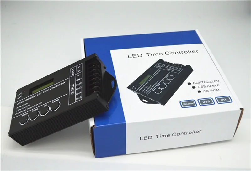 LED Time Dimmer RGB Controller TC420 DC12V/24V 5Channel Total Output 20A Common Anode Programmable Free Shipping | Лампы и освещение
