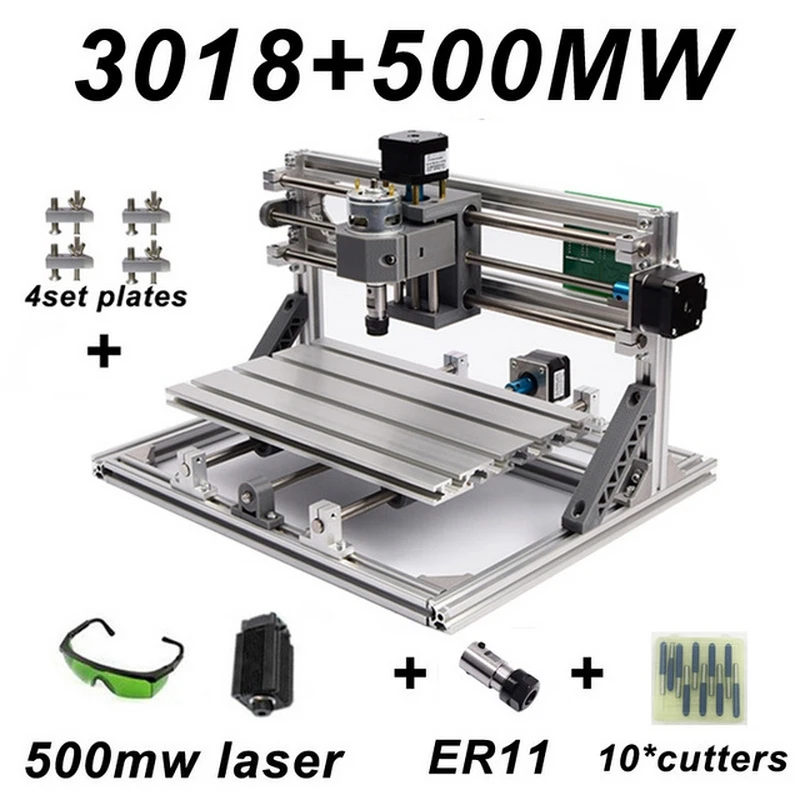 

Mini CNC Engraving Machine with ER11 Wood Router Grinder PCB Milling Machine PVC Wood Carving Machine DIY CNC Windows