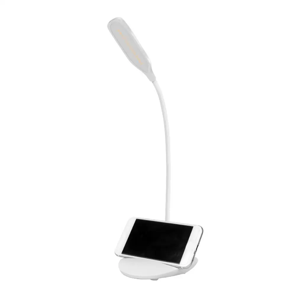 5 Вт USB перезаряжаемая настольная лампа инновационный 3 режима регулируемый светодиодный настольный светильник силиконовый Настольный светильник