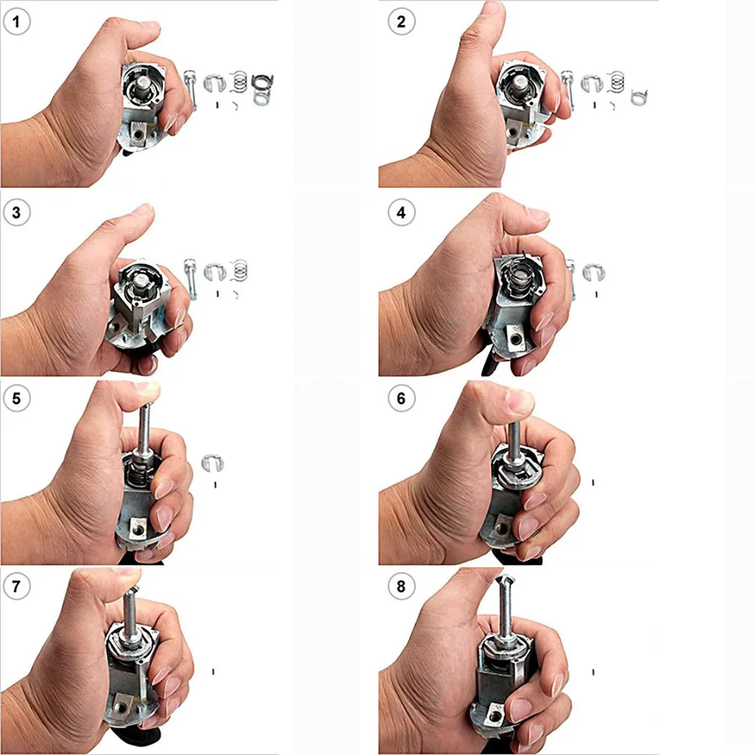High Quality 7pcs/Set Door Lock Cylinder Barrel Repair Kit For BMW E46 3 Series M3 Front L/R