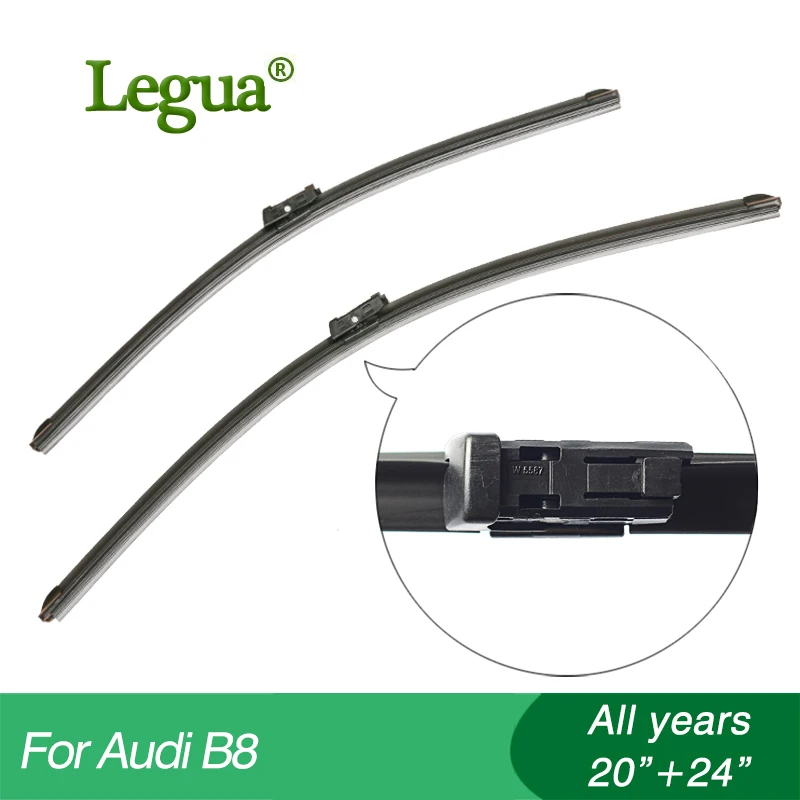 

1 set Wiper blades for Audi B8,20"+24",car wiper,Boneless wiper, windscreen, Car accessory