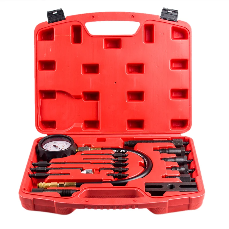 

Diesel Engine Compression Cylinder Pressure Tester Gauge Kit Set