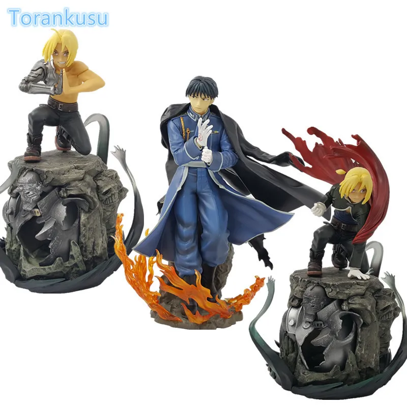 Fullmetal Alchemist Action Figure Edward Elric Mustang PVC Figure Toy Diorama Anime Fullmetal Alchemist Collectible Model Doll