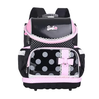 

2018 New Dot Prints Schoolbag Girl High Quality Canvas Waterproof Backpack Beautiful Bow Burden School Bags Kid Mochila Escolar
