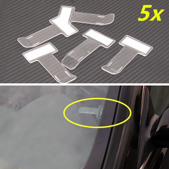 Accessories 5pcs Ticket Clip Vehicle Holder Sticker Plastic Windscreen