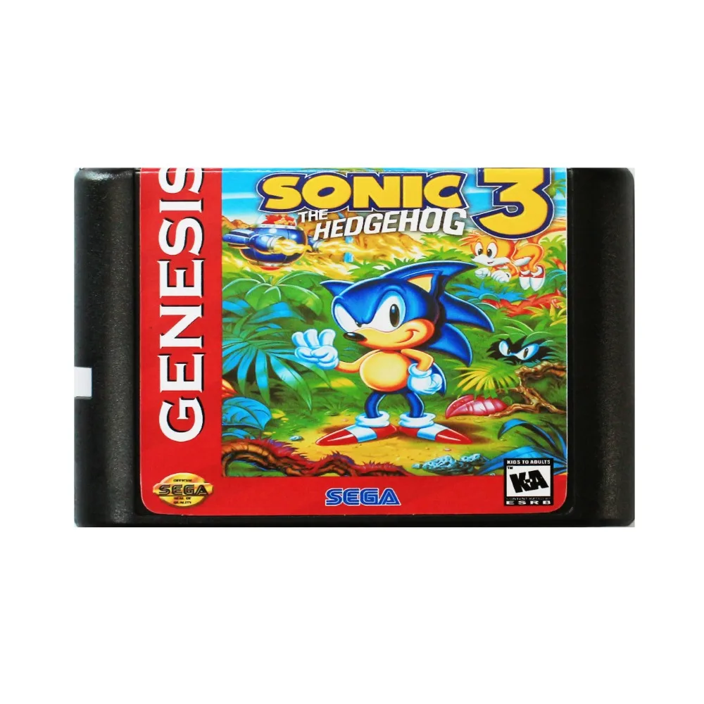 

Sonic The Hedgehog 3 16 bit MD Game Card For Sega Mega Drive For SEGA Genesis
