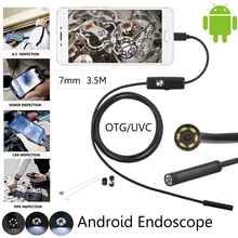 

JCWHCAM 7mm 3.5M Android OTG USB Endoscope Camera Android Smart Mobile Phone USB Endoscope Snake USB Inspection Camera