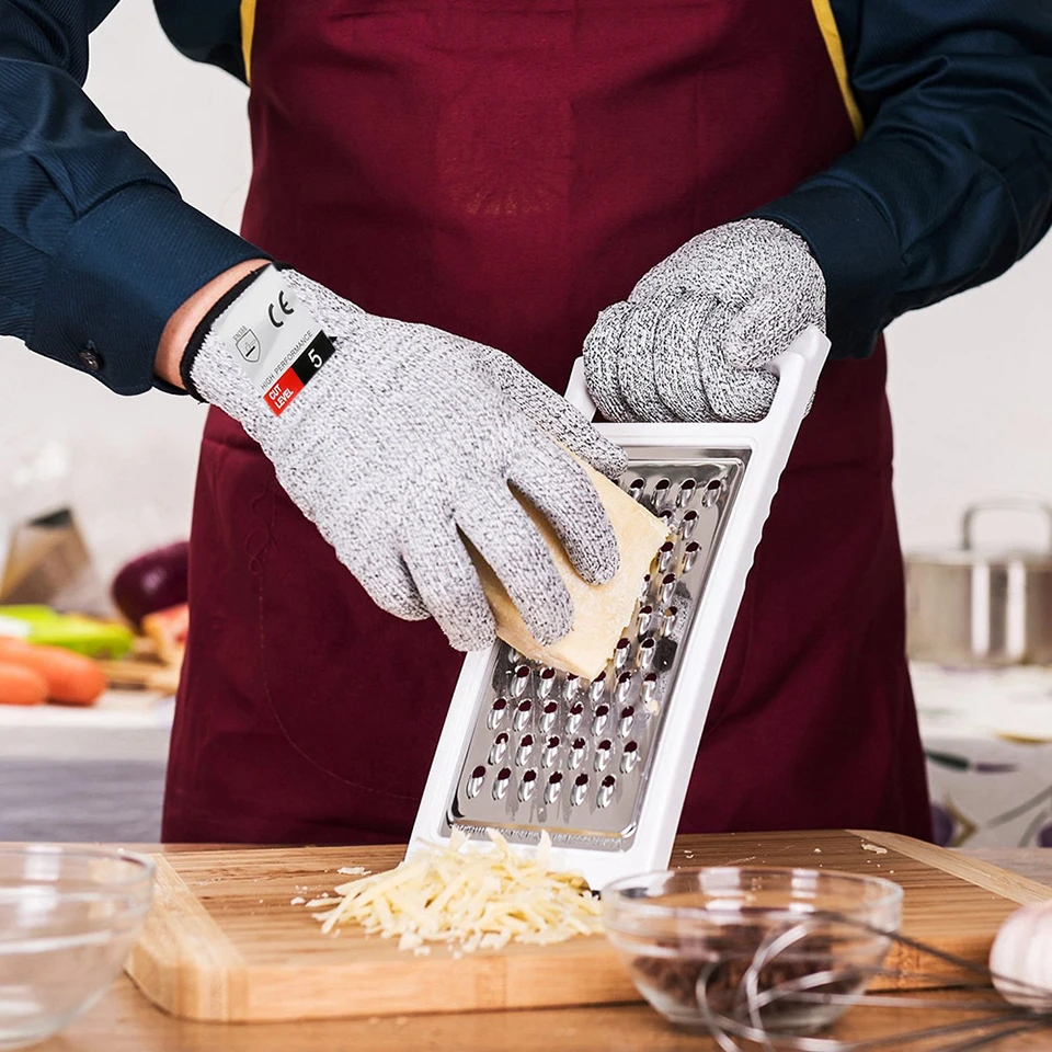 1 пара резистентных перчаток Hppe анти-Резистентные перчатки рабочие перчатки защитный палец кухня мужские износостойкие защитные перчатки
