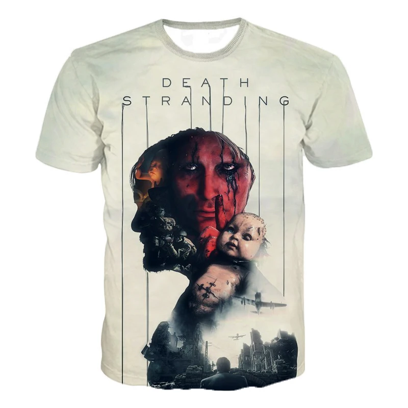 

Hot Sale Game Death Stranding 3D Printed Men Women Fashion Summer Short Sleeve T Shirts Casual Streetwear Plus Size T Shirts
