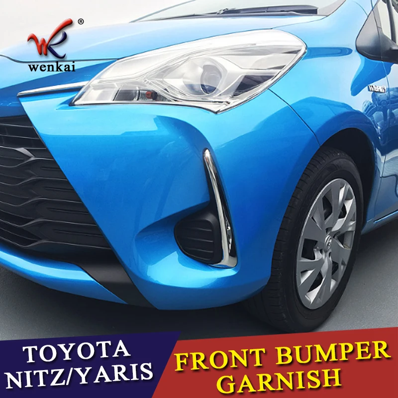 Передняя хромированная противотуманная фара WK полоса для Toyota yaris vitz YARIS VITZ 2017 2018