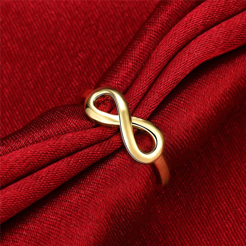 Модное кольцо для женщин золотистое/блестящее кольцо|eternity ring|infinity ringfashion rings for women