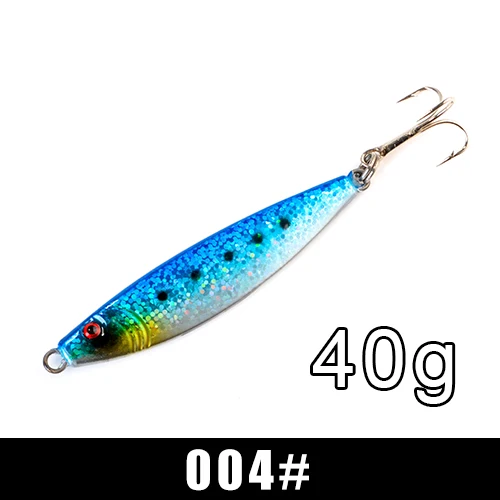 Приманка для рыбалки от ftk Shore Jig Sardine 1 шт. 15 г-60 г 65 мм-115 мм пресноводная соленая форель ложка Бас Приманка металлическая искусственная приманка - Цвет: 40g-004