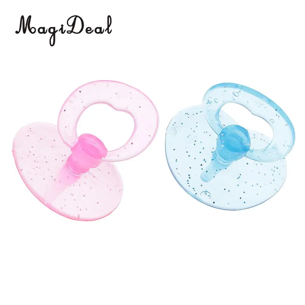 Plastic Cot Bed Pacifier Set Dollhouse Accessories for Dolls Baby Bedroom Dollhouse Furniture Kids Children Toys