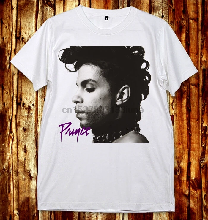

Prince Rogers Nelson Side Face Funk Rocker Jamie Starr Joey White Unisex T-Shirt