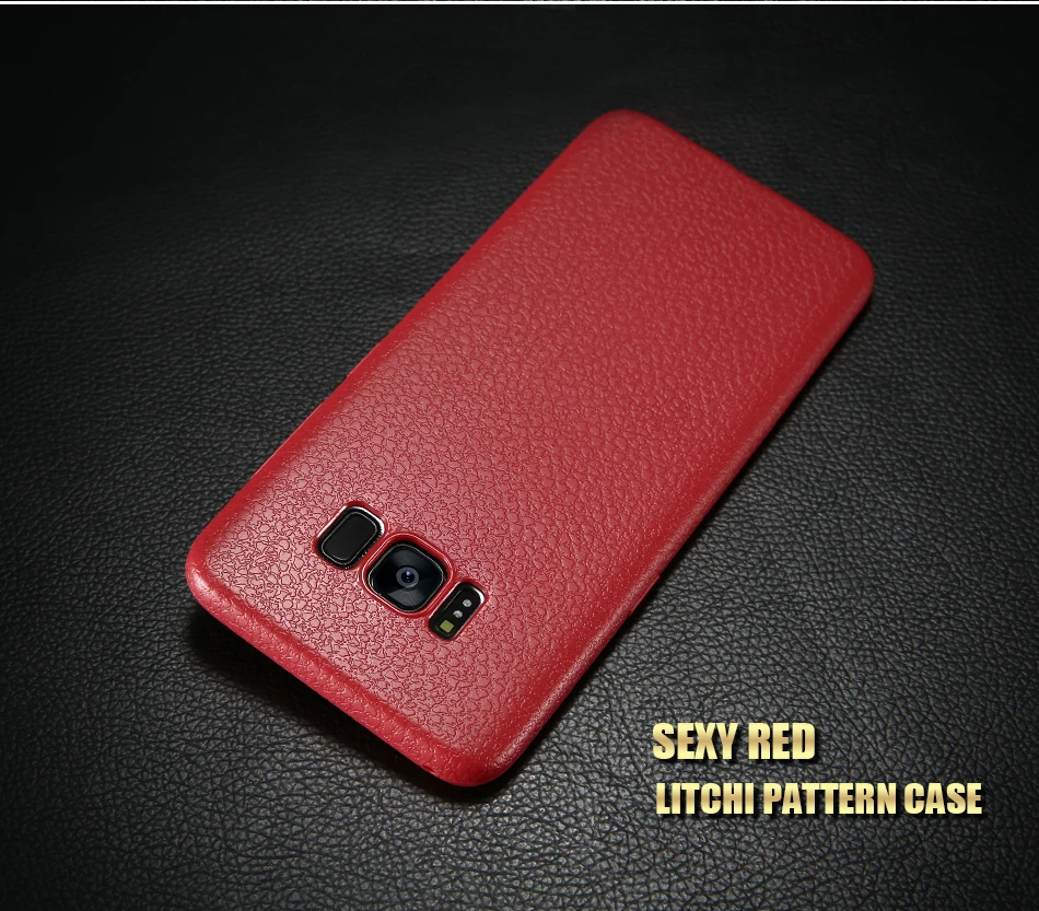 For Samsung Galaxy S8 Plus 360 Full Cover TPU Case Ultra Thin Litchi Pattern YYF (8)