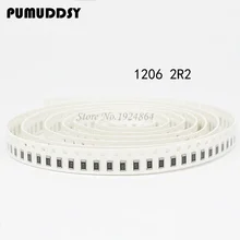 100PCS 1206 SMD Resistor 2.2 ohm chip resistor 0.25W 1/4W 2.2R 2R2