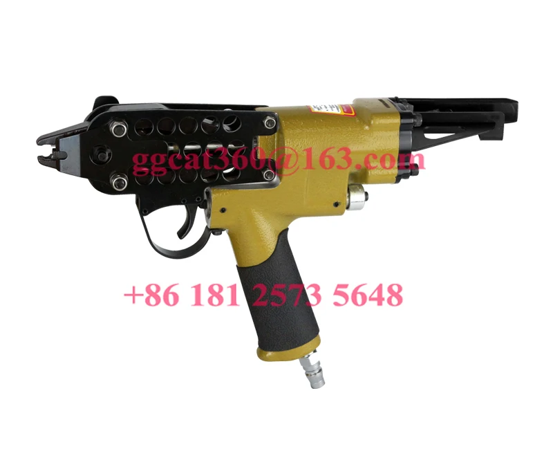 SH 760 Pneumatic Air operated clip gun, hog ring c clip fence pliersin