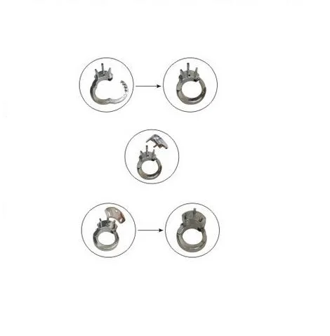 5 size ring adjustable metal chastity device BDSM bondage Cock Cage Penis Lock sex toys for