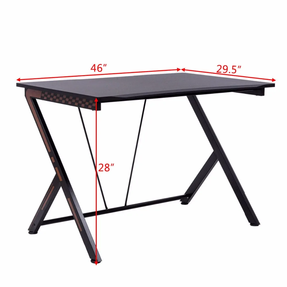 Игровой стол Giantex HW56320 компьютерный для ноутбука офисная Рабочая станция Новый