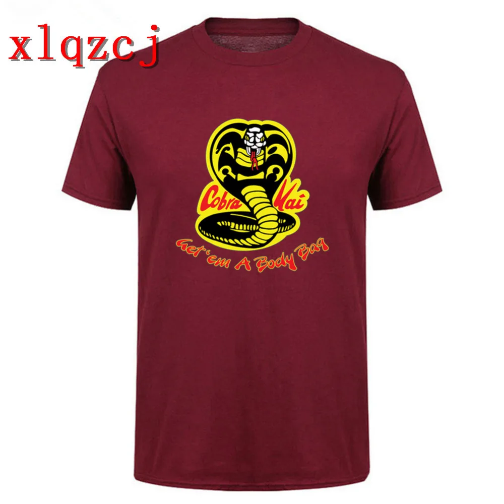 Cobra Kai Футболка мужская крутая хлопковая футболка из фильма Повседневная летняя